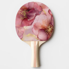 Burgundy Rosa Flowers Pingisracket