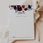 Burgundy Rosa Navy Blommigt Calligraphy Bröllop Rådkort<br><div class="desc">Det här blommigt-telefonjokertecknet för burgundisk rosa i bröllop är perfekt för ett bröllop. Konstruktionen har vattenfärgsfärg, rosa, , marin, blå och burgundisk persilja, ro med grönt foliage som är väl sammansatt i elegant bouquets. De här korten är perfekter för bröllop, möhippa, babydusch, studentfest och mycket mer. Anpassa korten med namn...</div>