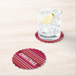 Burgundy Rosa och persikor Underlägg Papper