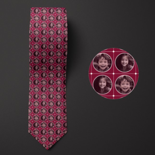 Burgundy Round 2-Photo Mönster Slips (Skapare uppladdad)