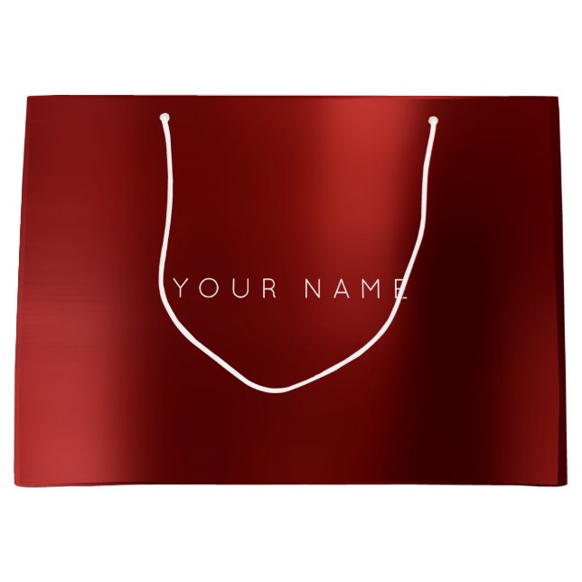 Burgundy Ruby White Plum Minimal Favor Ombre (Framsidan)