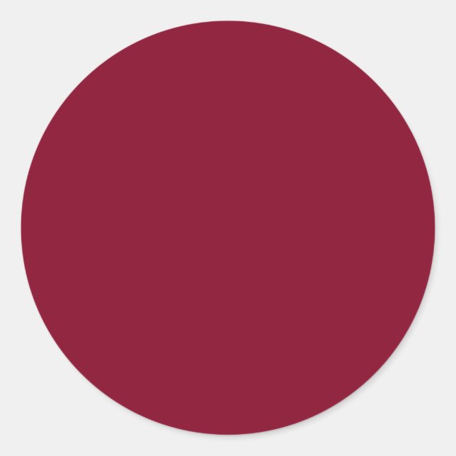 Burgundy Runt Klistermärke (Framsida)