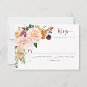 Burgundy Saffron Mauve Rustic Corner Bouquet OSA Kort