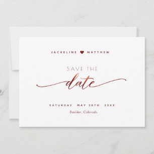 Burgundy Script Simple Frimärke Bröllop spara datu Datumet