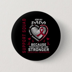 Burgundy Sickle Cell Awareness Items Pappa Support Knapp