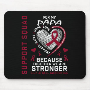 Burgundy Sickle Cell Awareness Items Pappa Support Musmatta