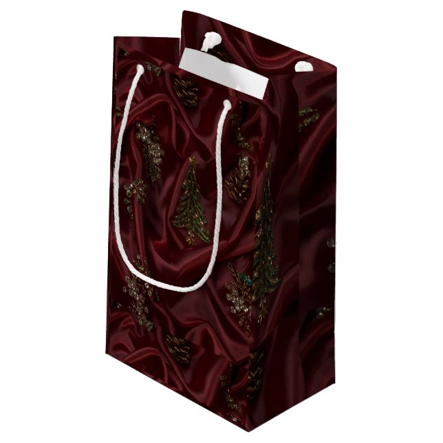 Burgundy Silk-Look Diamond  (Baksidan Vinklad)
