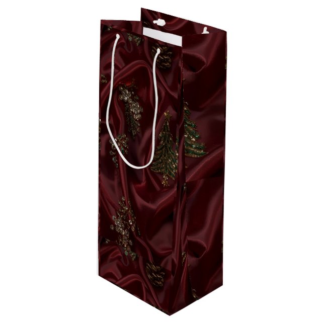 Burgundy Silk-Look Diamond  (Framsidan Vinklad)