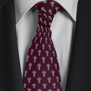 Burgundy & Silver Farmer Rancher Cow Head Slips