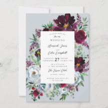 Burgundy Silver Grått Ro botaniskt