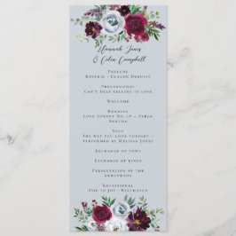 Burgundy Silver Grått Ro botaniskt Program