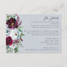 Burgundy Silvergrå Rosor Botanisk