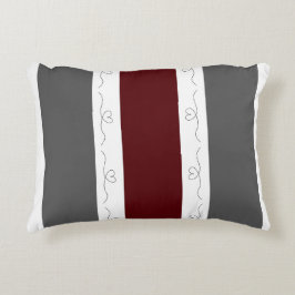 Burgundy Snöstorm Kärlek Prydnadskudde