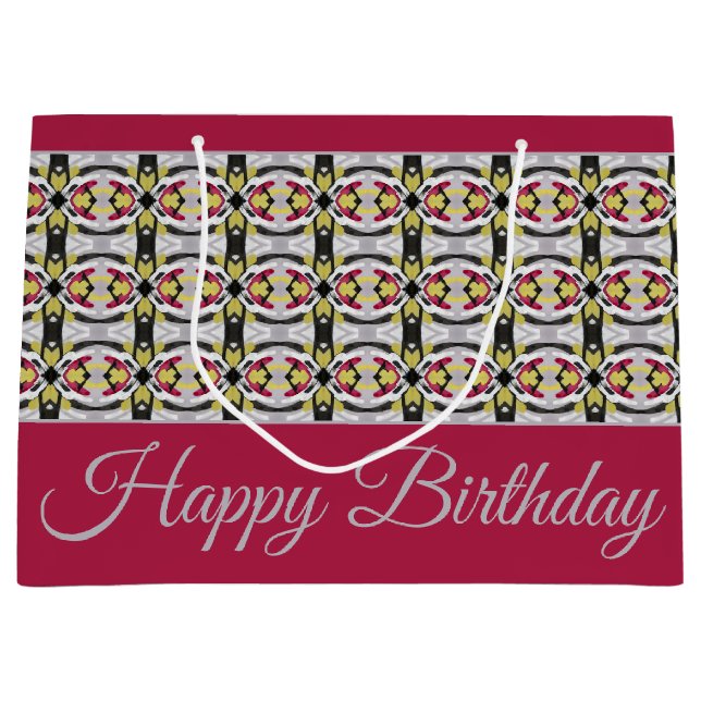 Burgundy-Snyggt, mönstrad design (Framsidan)