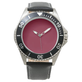 Burgundy Solid Färg Armbandsur