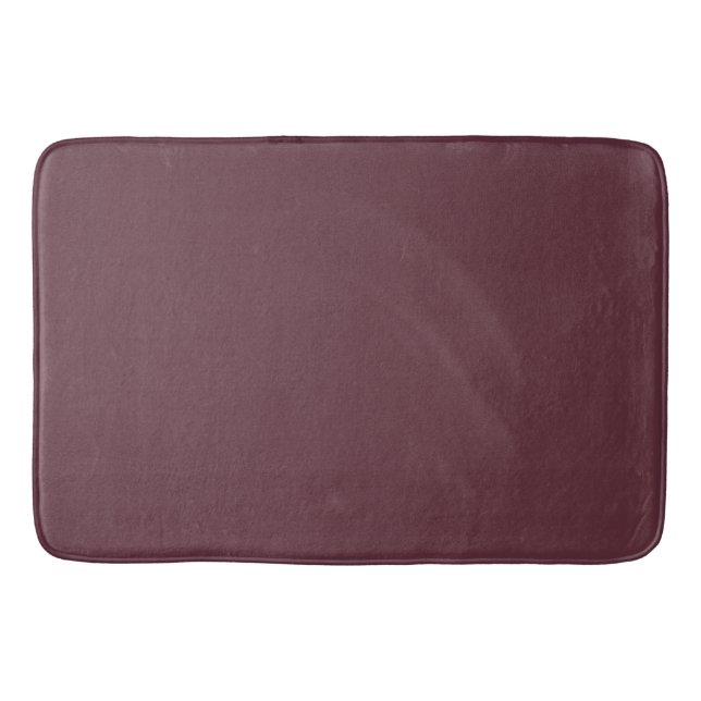 Burgundy Solid Färg Badrumsmatta (Framsidan)