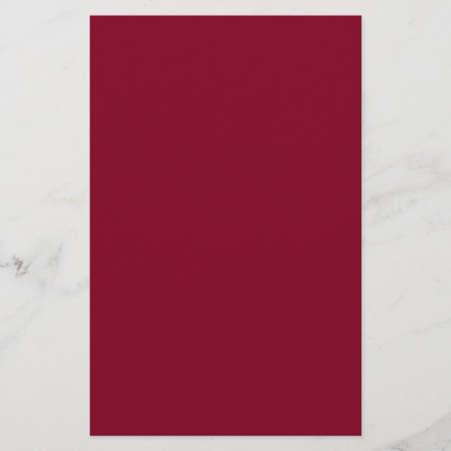 Burgundy Solid Färg Brevpapper (Framsida)