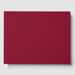 Burgundy Solid Färg Gästböcker