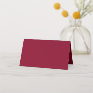Burgundy Solid Färg Placeringskort