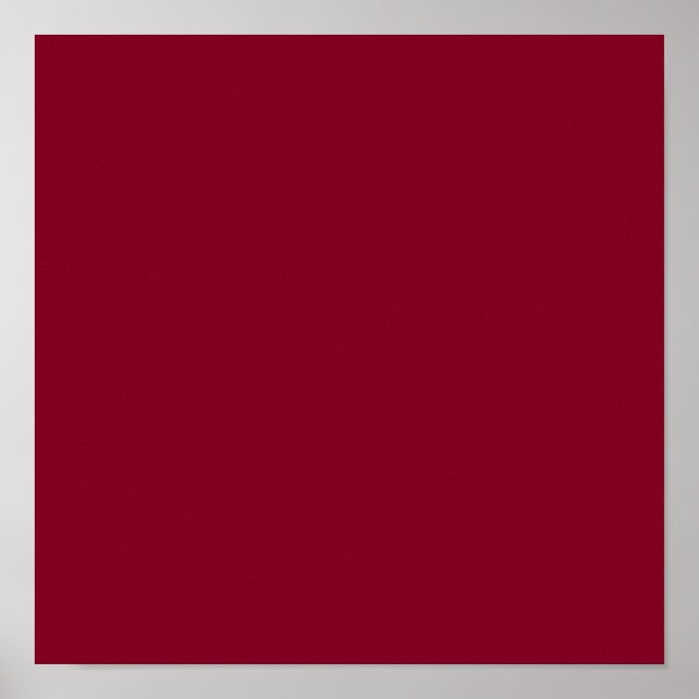 Burgundy Solid Färg Poster (Framsidan)