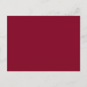 Burgundy Solid Färg Vykort