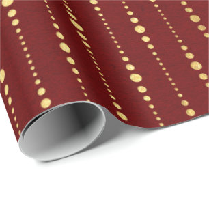 Burgundy som röda rödbruna guld- randar tappar, presentpapper