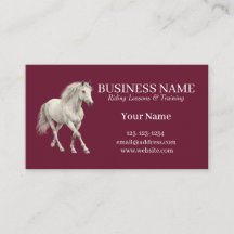 Burgundy Specialiserad Hästtränare