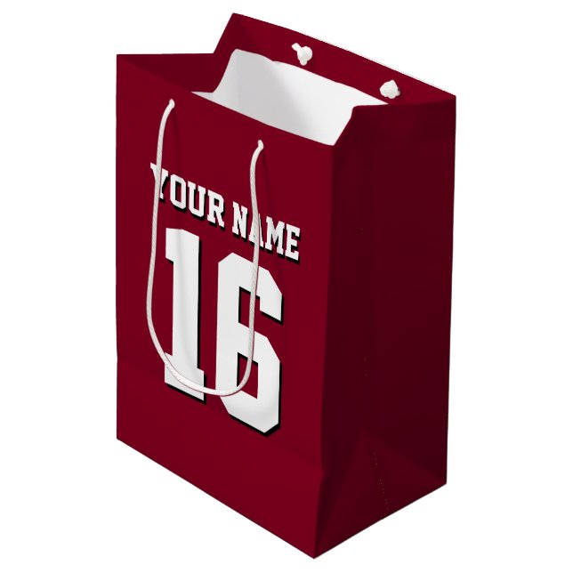 Burgundy Sporty Team Jersey (Framsidan Vinklad)