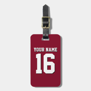 Burgundy Sporty Team Jersey Bagagebricka