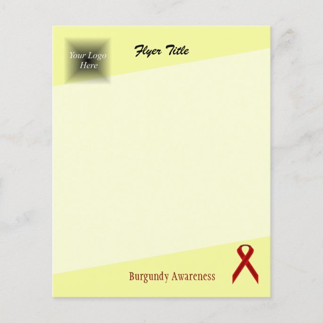 Burgundy Standard Ribbon av Kenneth Yoncich Flygblad (Framsidan)