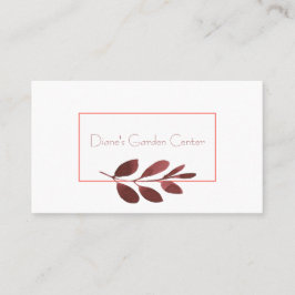 Burgundy Stem Visitkort