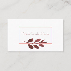 Burgundy Stem Visitkort