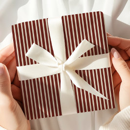 Burgundy Stripe Presentpapper