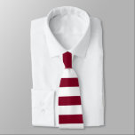 Burgundy Stripe Solid Färg Rand Slips<br><div class="desc">Klassisk modern,  stripe-halsduk i bröllop Burgundy och vitt färg. Burgundy tog bort nektie åt honom. Randig marskalkar.</div>