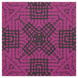 Burgundy, svart och burgundisk, geometrisk ,snöre tyg
