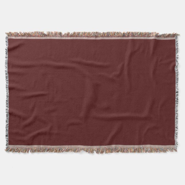 Burgundy Throw Blanket Filt (Framsidan)