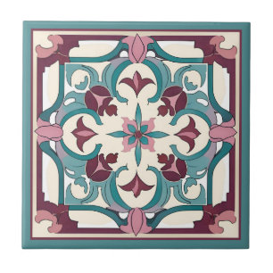 Burgundy Tile Kakelplatta