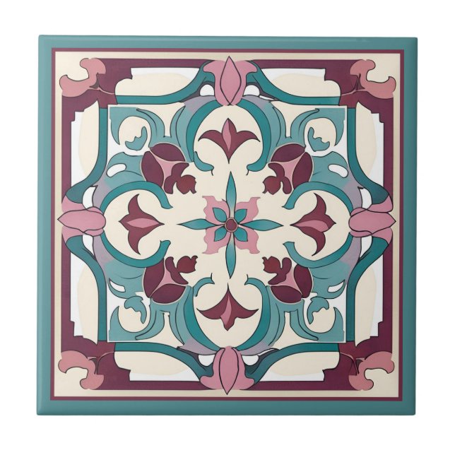 Burgundy Tile Kakelplatta (Framsidan)