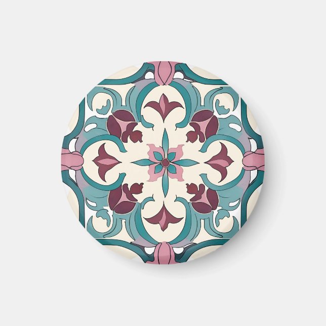 Burgundy Tile Magnet (Framsidan)