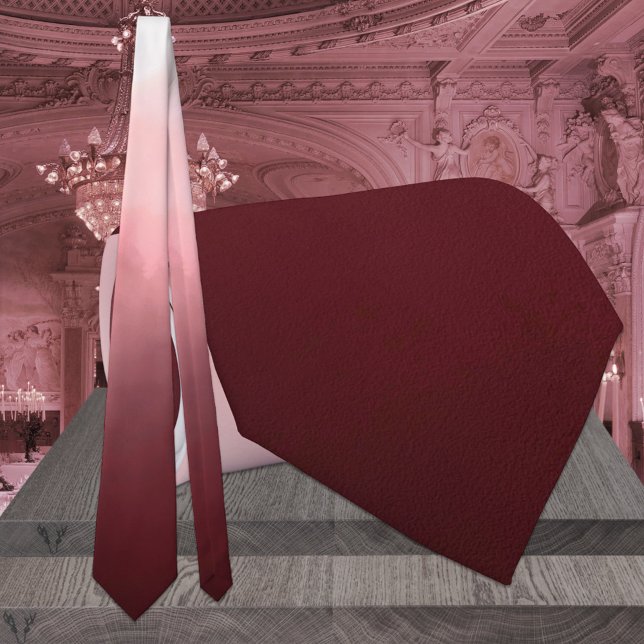Burgundy to Rosa Ombre Bröllop Slips (Skapare uppladdad)