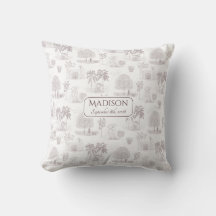 Burgundy Toile de Jouy Namn Födelsedatum Baby