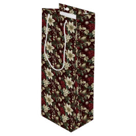 Burgundy Traditional Christmas Floral