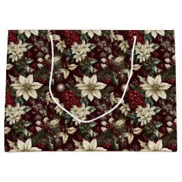 Burgundy Traditional Christmas Floral