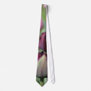 Burgundy Tulip tie Slips