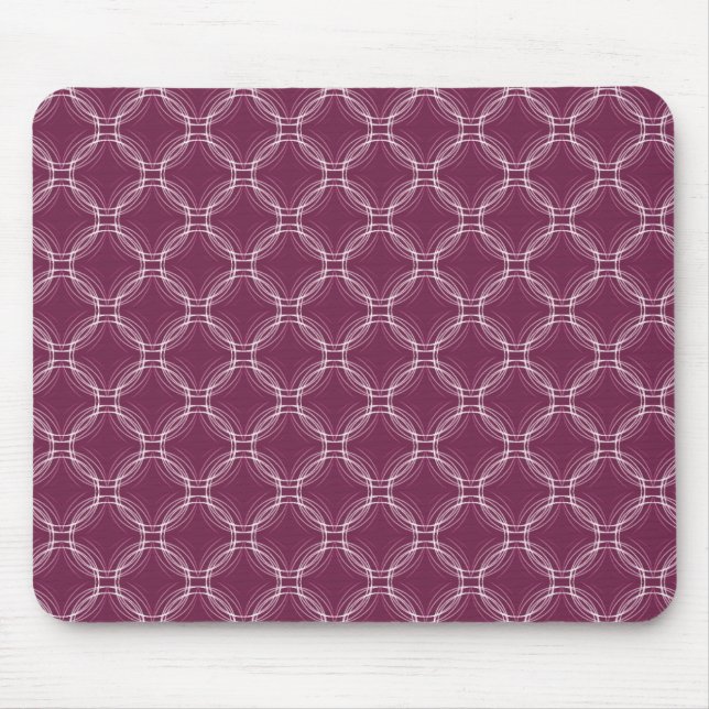 Burgundy Uptown Elegance Mousepad Musmatta (Framsidan)