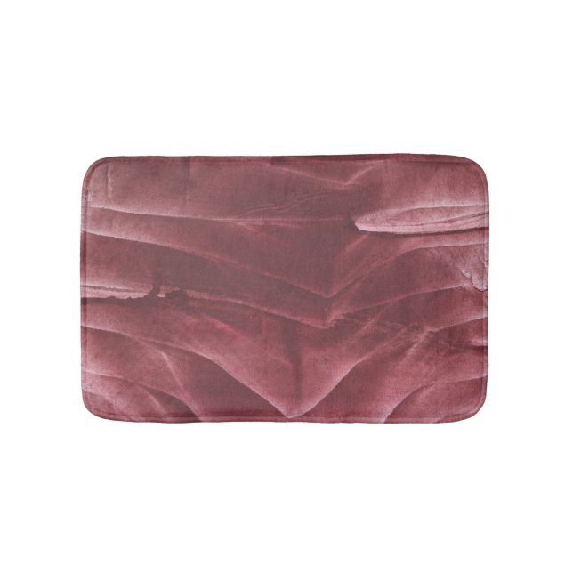 Burgundy vågar badrumsmatta (Framsidan)