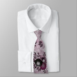 Burgundy vattenfärgblommor. slips