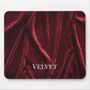 Burgundy Velvet Drapes Mousepad Musmatta