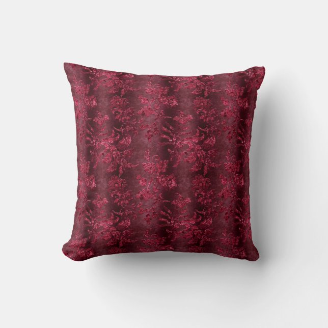 Burgundy Velvet Series-design 3 Kudde (Framsida)