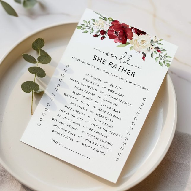 Burgundy vill hellre se möhippa spel (Skapare uppladdad)